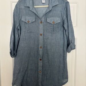 Dotti Light Blue Casual Shirt